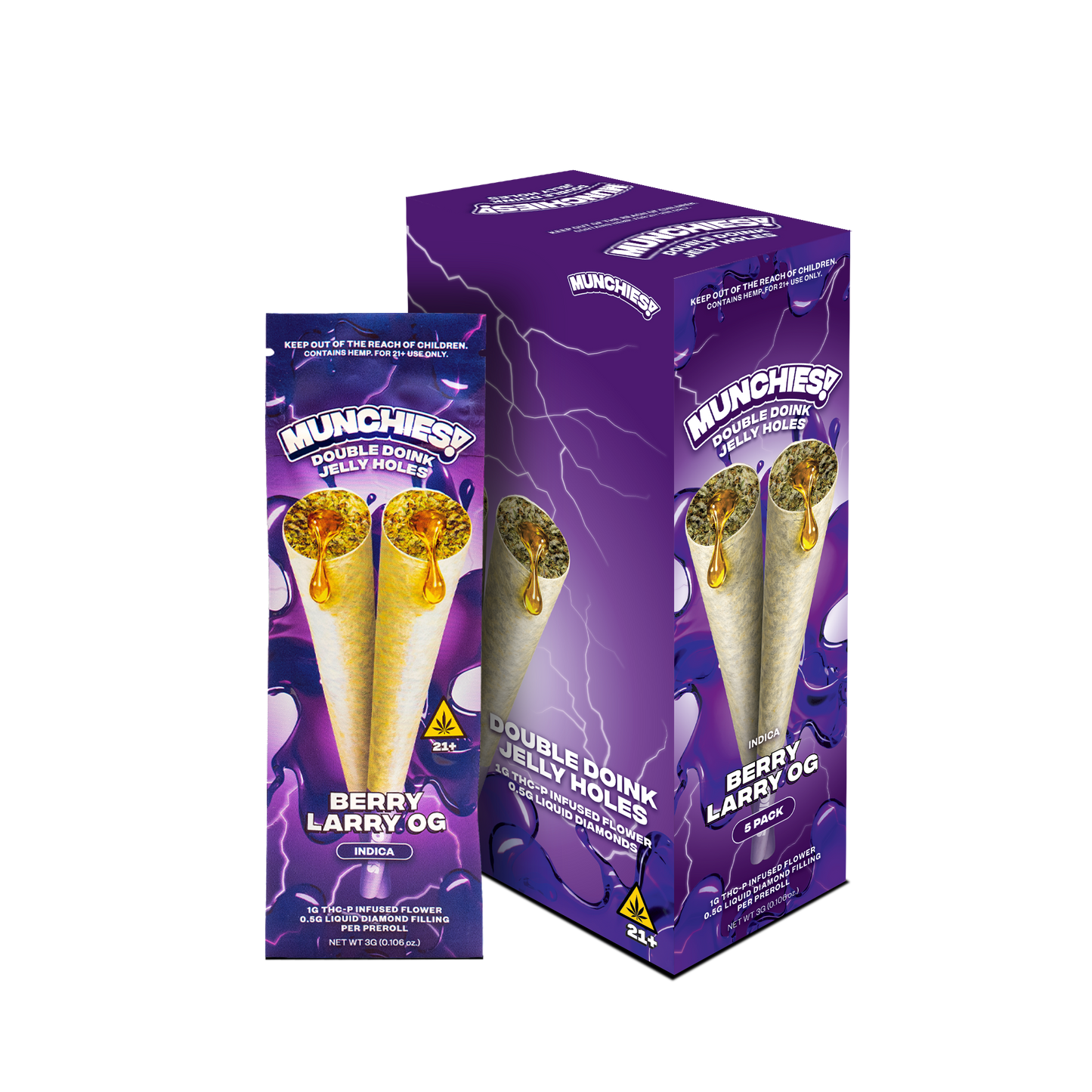 Munchies Double Doink Jelly Hole THCP (5/pack) [DROPSHIP]