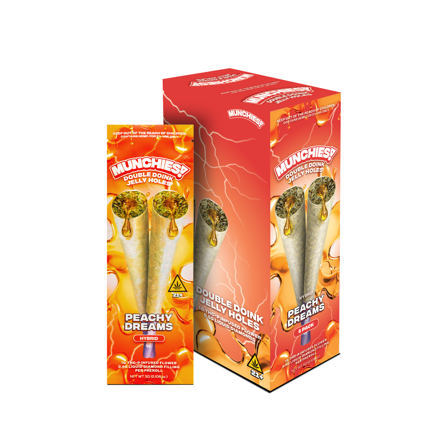 Munchies Double Doink Jelly Hole THCP (5/pack) [DROPSHIP]