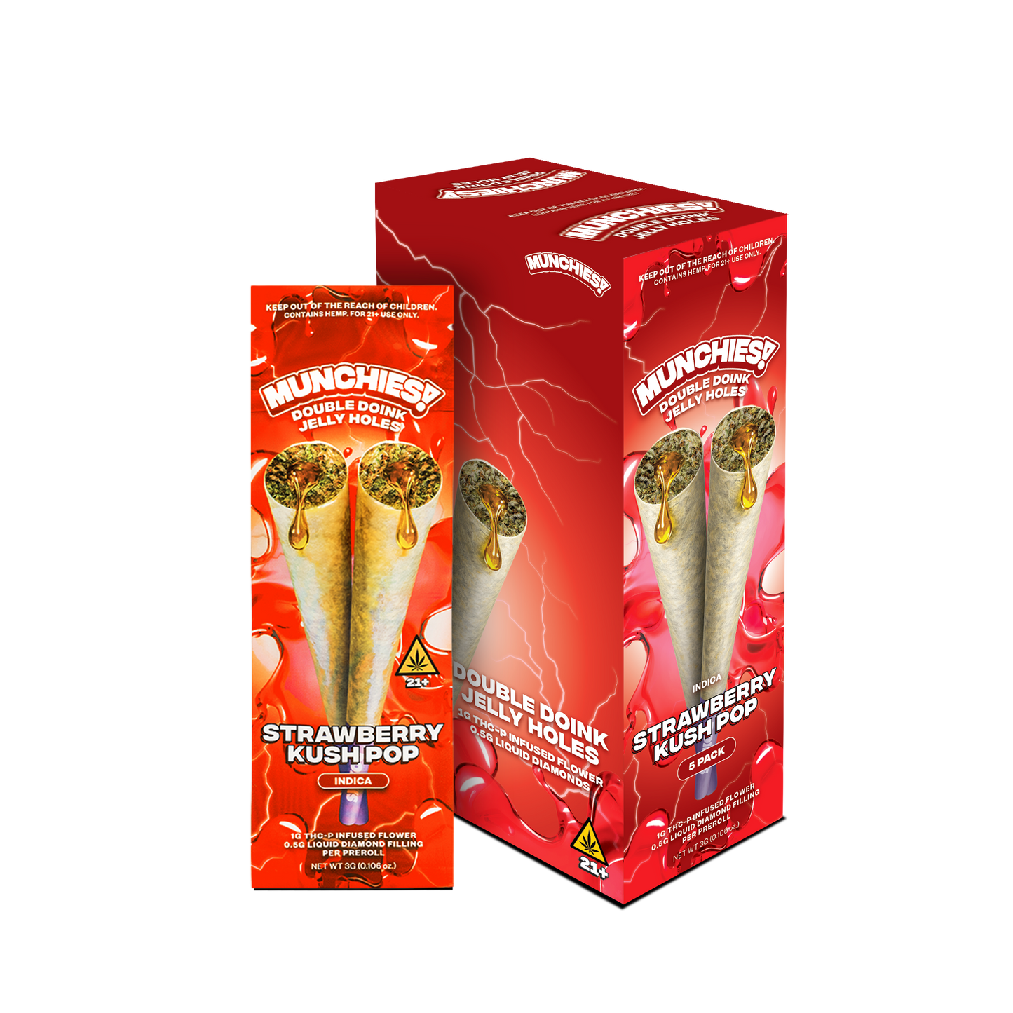 Munchies Double Doink Jelly Hole THCP (5/pack) [DROPSHIP]
