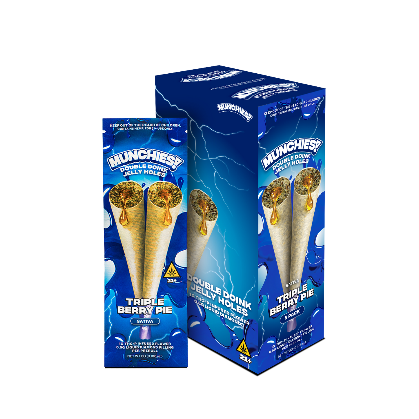Munchies Double Doink Jelly Hole THCP (5/pack) [DROPSHIP]