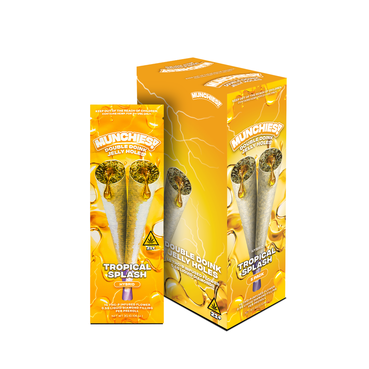 Munchies Double Doink Jelly Hole THCP (5/pack) [DROPSHIP]