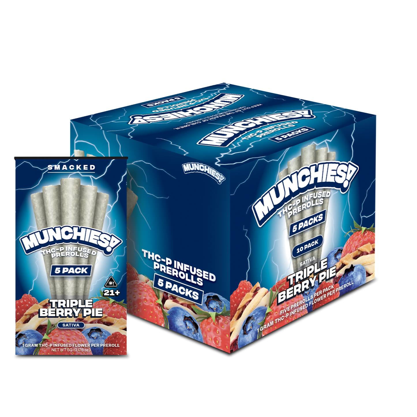 Munchies Preroll THCP 5ct (10/pack) [DROPSHIP]