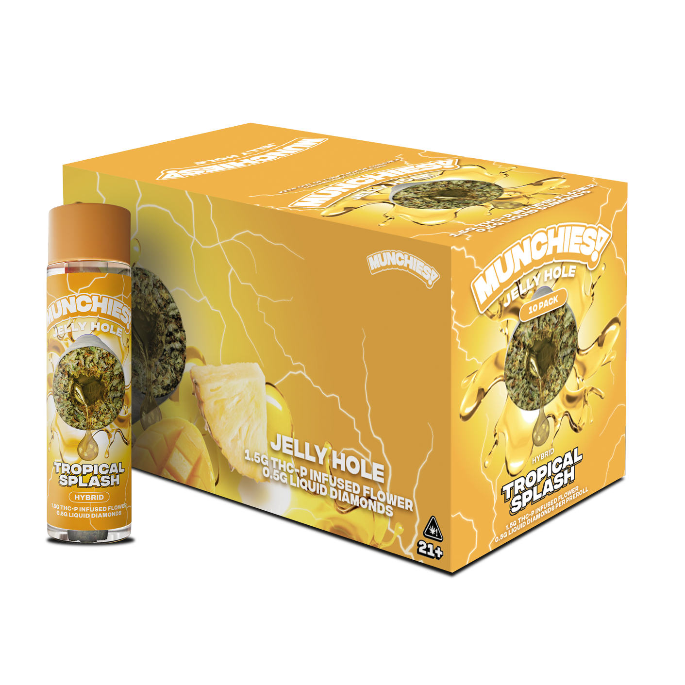 Munchies Jelly Holes Preroll THCP 2g (10/pack) [DROPSHIP]
