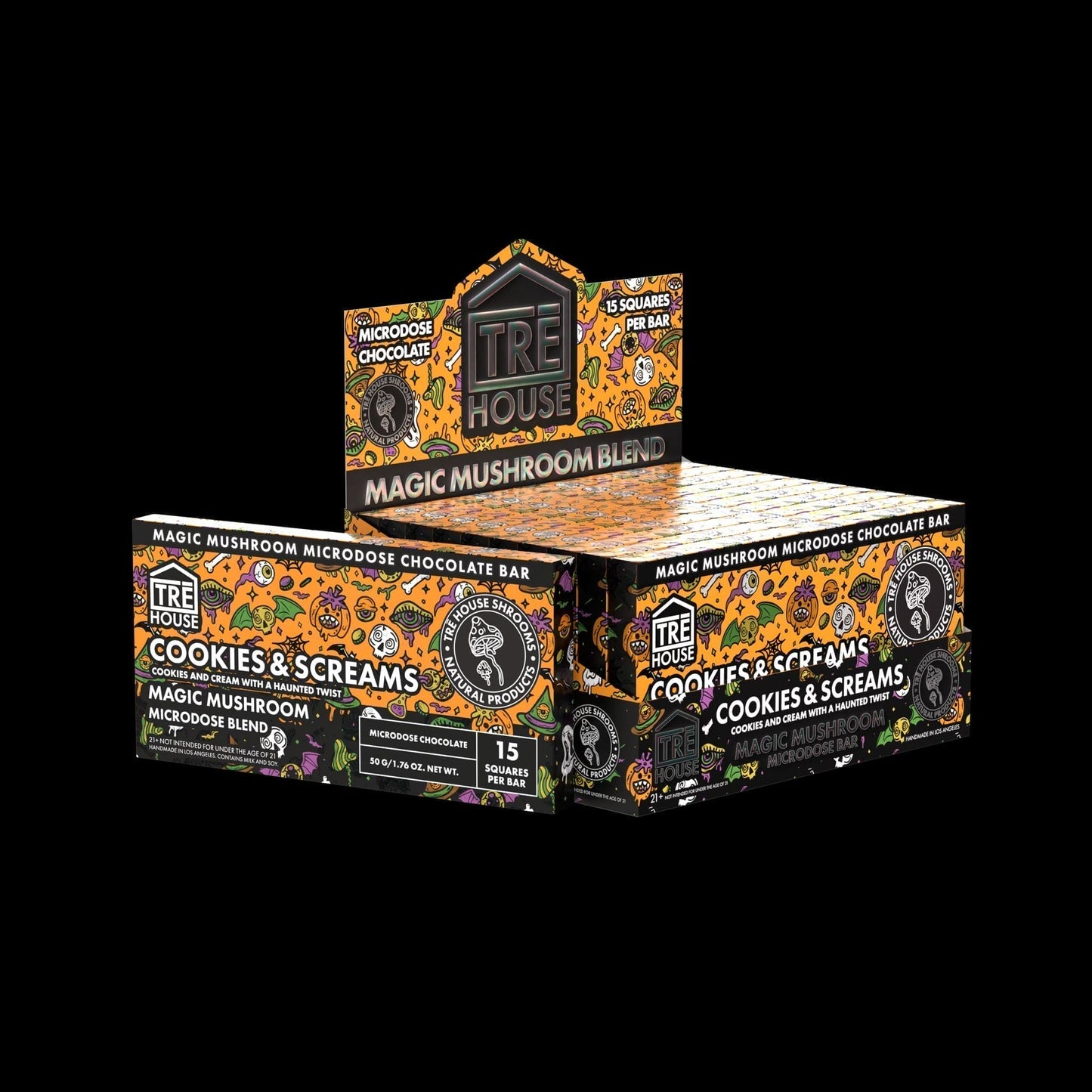 TRE House Magic Mushroom Chocolate Bar 50g (10/Pack) [DROPSHIP]