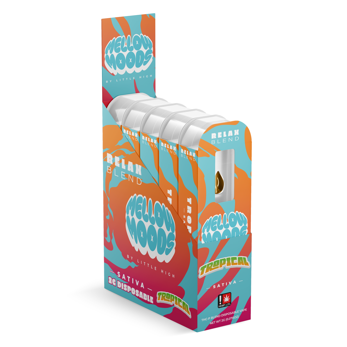 Mellow Moods THCP Blend Disposable 2g (5/Pack) [DROPSHIP]