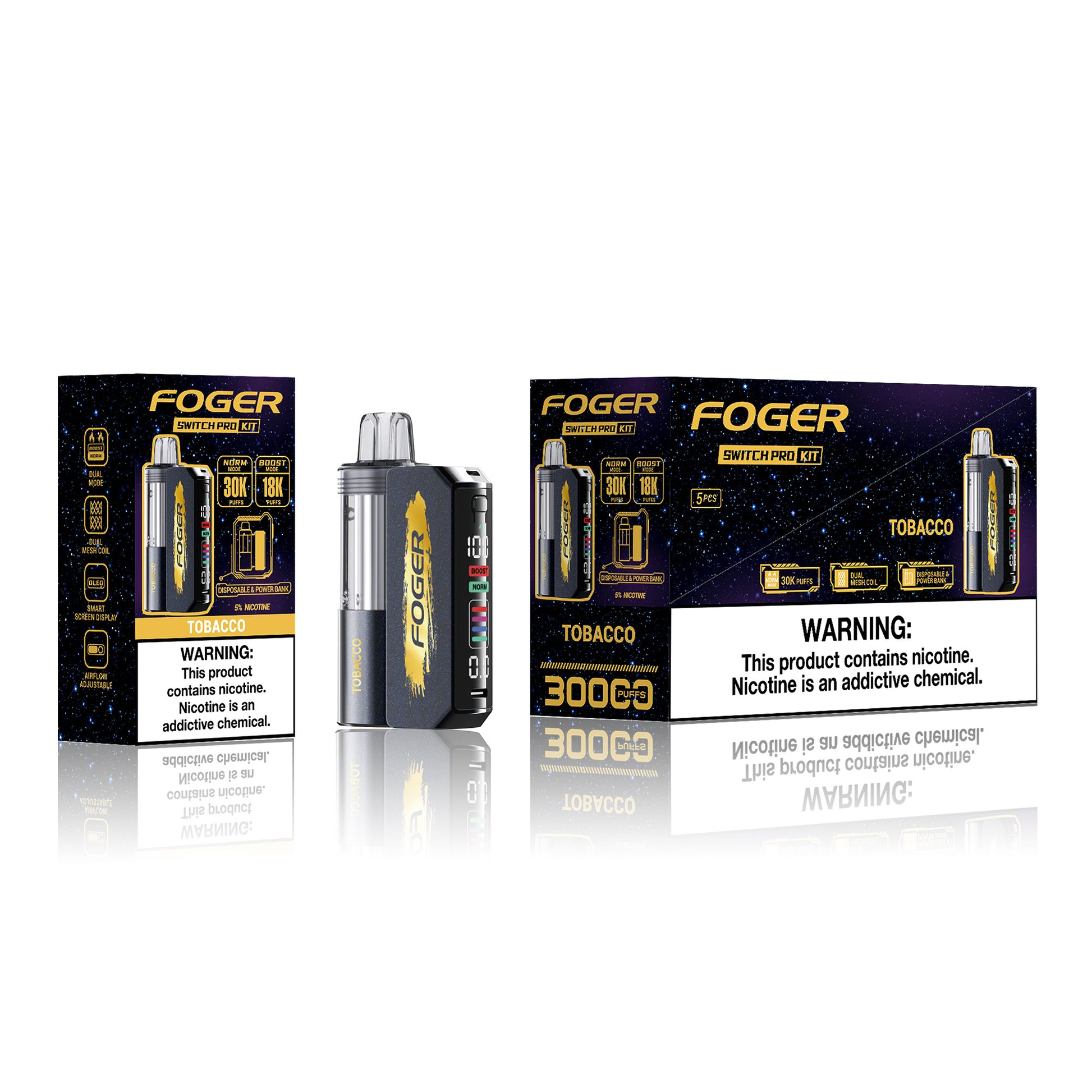 Foger Switch Pro Disposable Kit 19mL (5/pack) LA Vapor Inc Foger Switch Pro Disposable Kit 19mL (5/pack) LA Vapor Inc