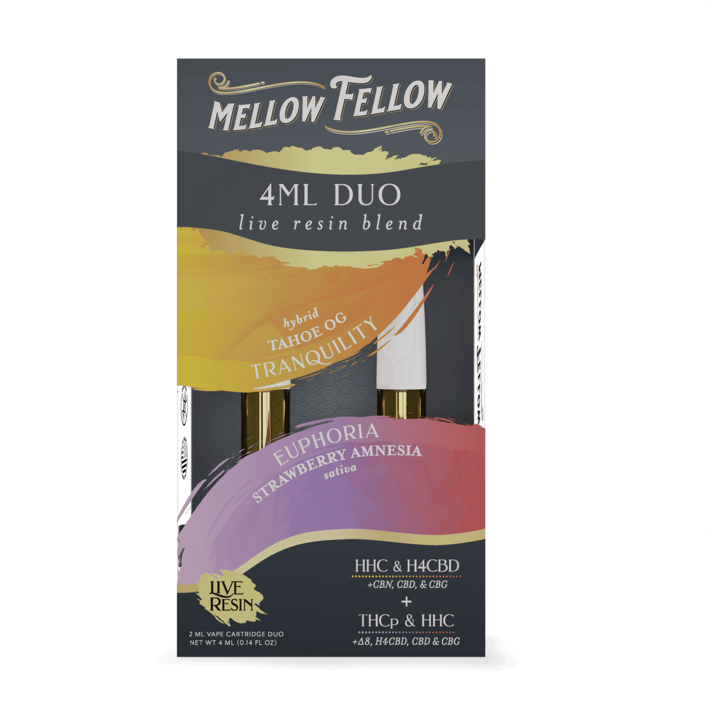 Mellow Fellow Live Resin Duo Cartridge 4g (6/pack) [DROPSHIP]
