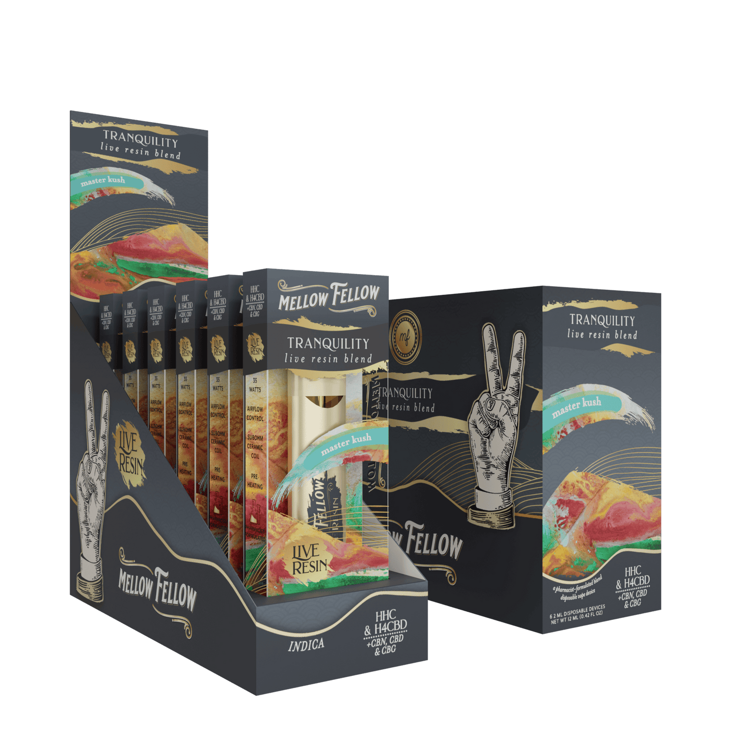 Mellow Fellow Live Resin Disposable 2g (6/pack) [DROPSHIP]