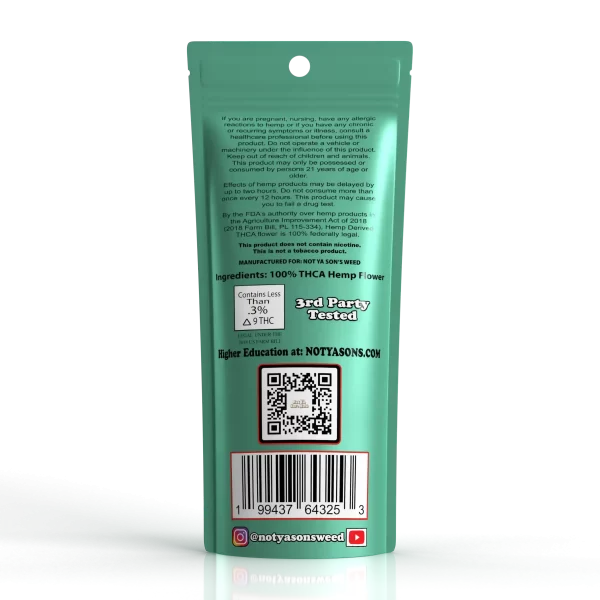 Not Ya Son's Weed THC-A Pre Roll 2ct (10/pack)