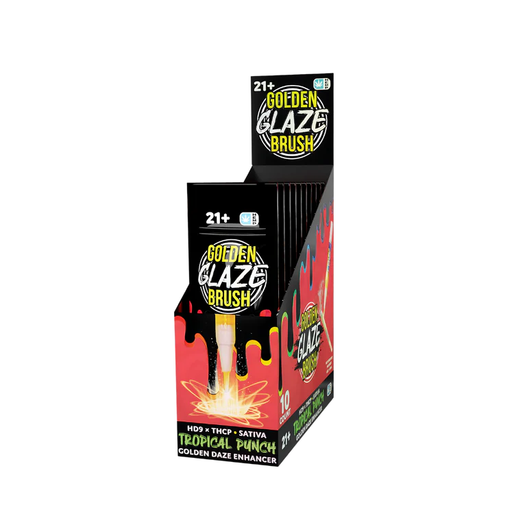 Golden Daze Enchancer Glaze THC-P Brush 1.5mL (10/pack) [DROPSHIP]
