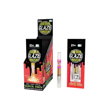 Golden Daze Enchancer Glaze THC-P Brush 1.5mL (10/pack) [DROPSHIP]