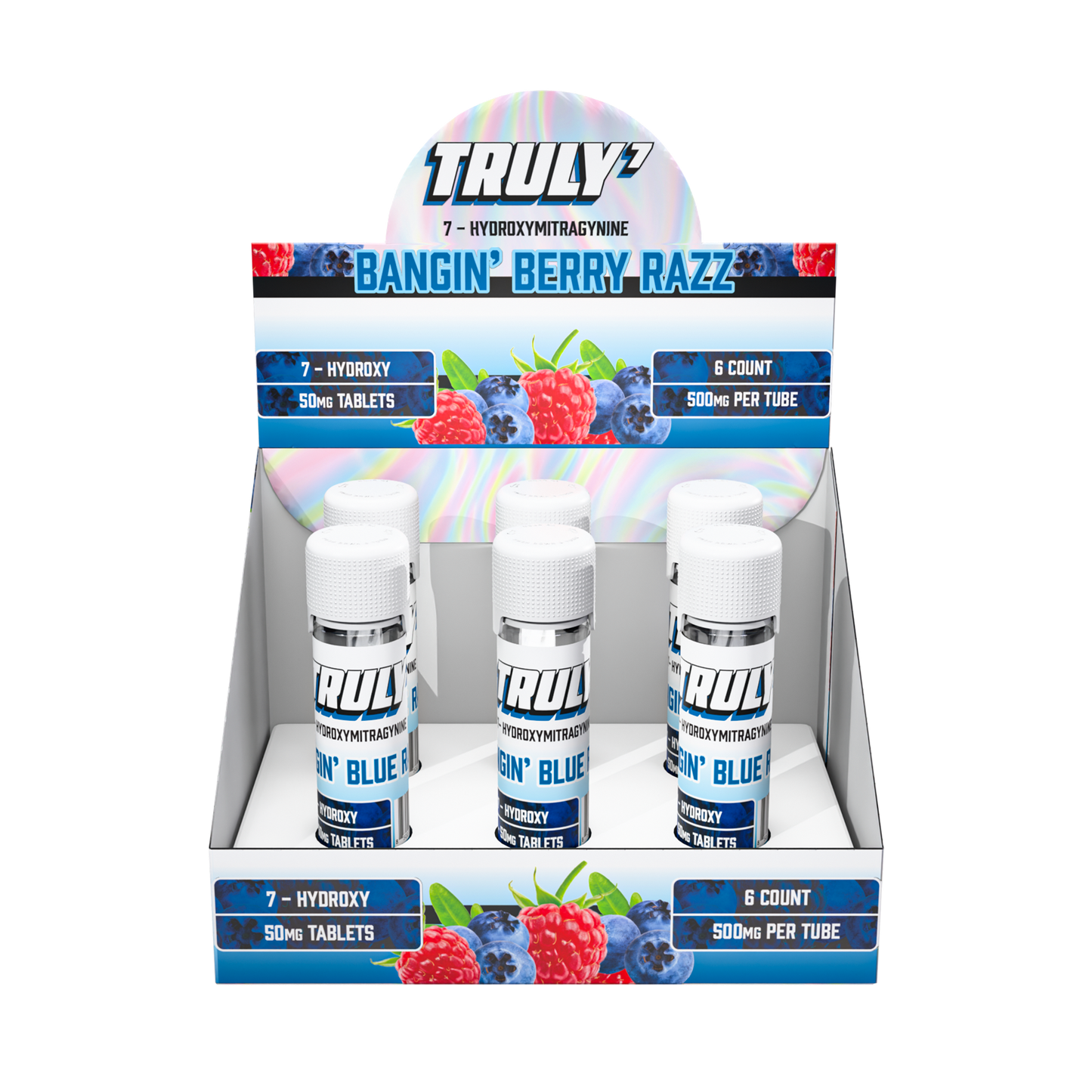 Truly7 7Hydroxymitragynine Chewable Tablets 10ct 50mg (6/pack) [DROPSHIP]