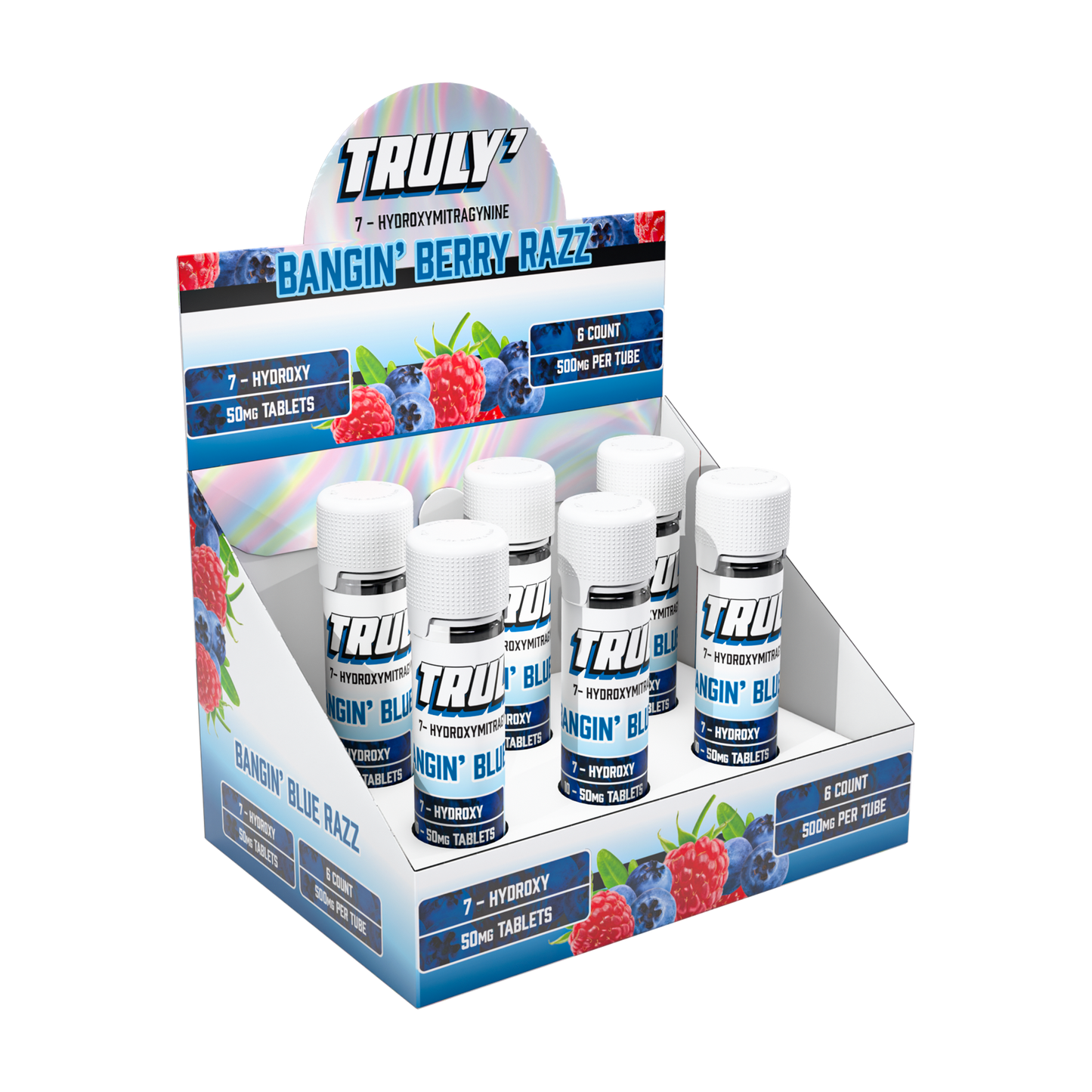 Truly7 7Hydroxymitragynine Chewable Tablets 10ct 50mg (6/pack) [DROPSHIP]