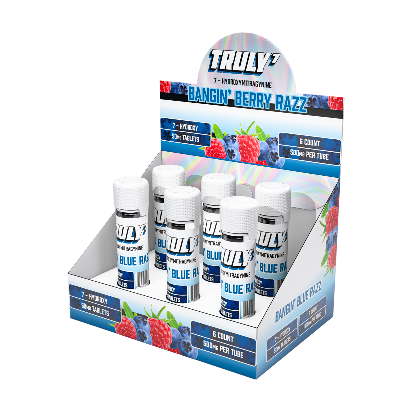 Truly7 7Hydroxymitragynine Chewable Tablets 10ct 50mg (6/pack) [DROPSHIP]