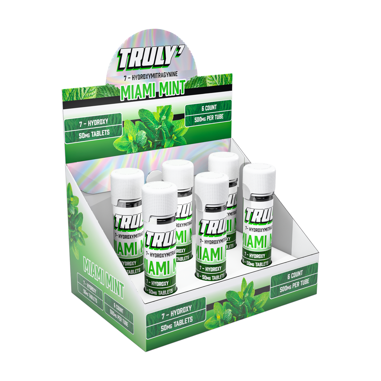 Truly7 7Hydroxymitragynine Chewable Tablets 10ct 50mg (6/pack) [DROPSHIP]