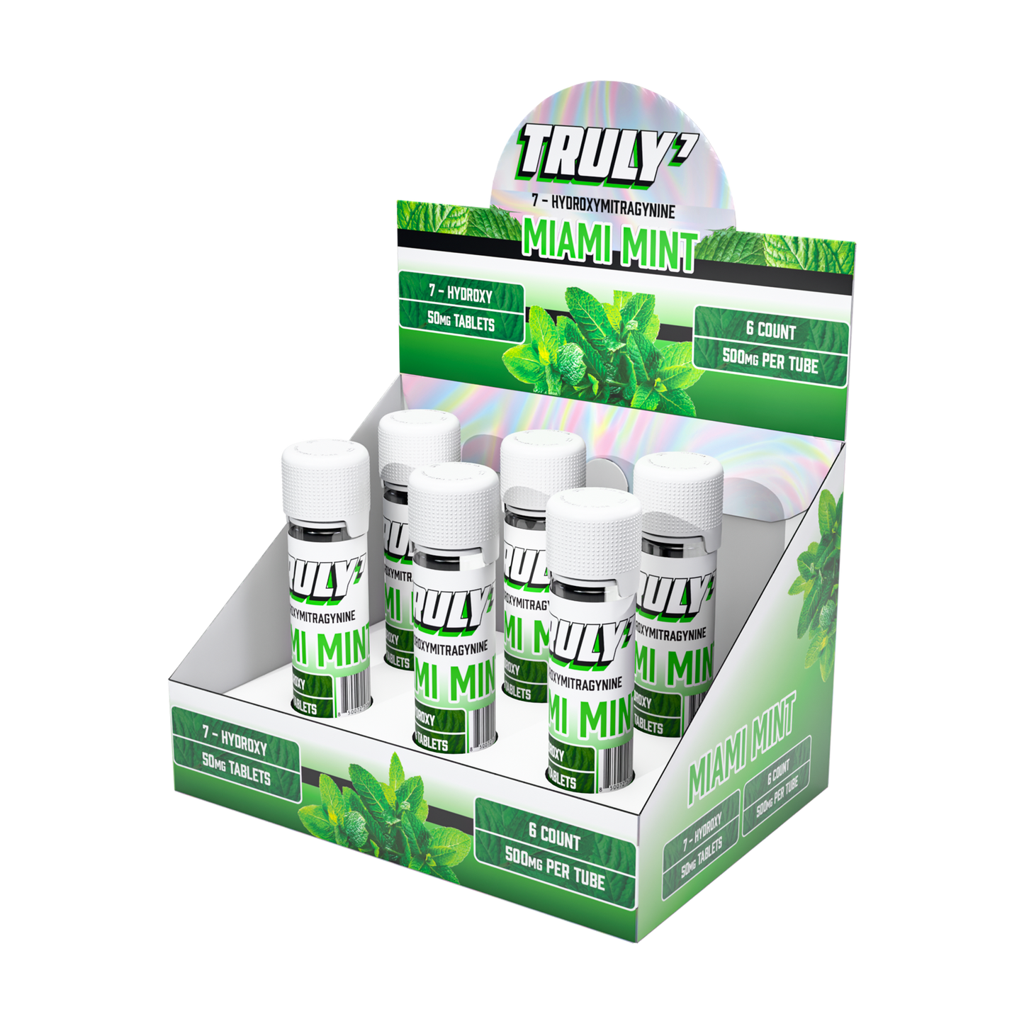 Truly7 7Hydroxymitragynine Chewable Tablets 10ct 50mg (6/pack) [DROPSHIP]