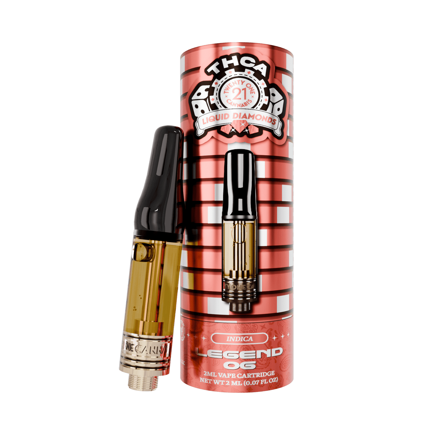 Twenty One THC-A Cartridge 2mL (6/pack) [DROPSHIP]