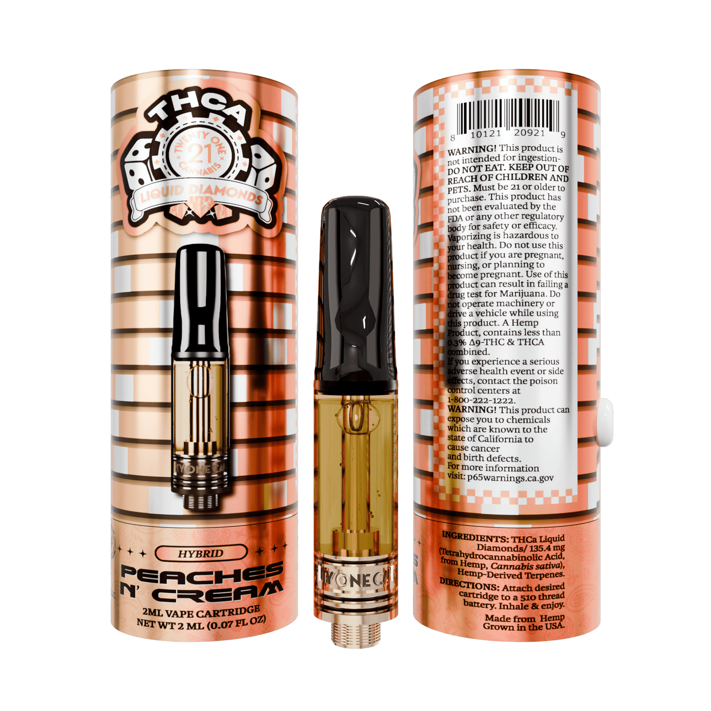 Twenty One THC-A Cartridge 2mL (6/pack) [DROPSHIP]