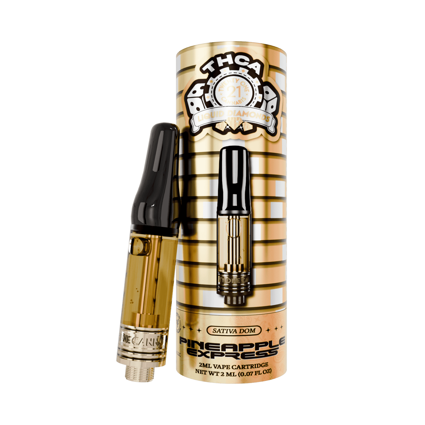 Twenty One THC-A Cartridge 2mL (6/pack) [DROPSHIP]