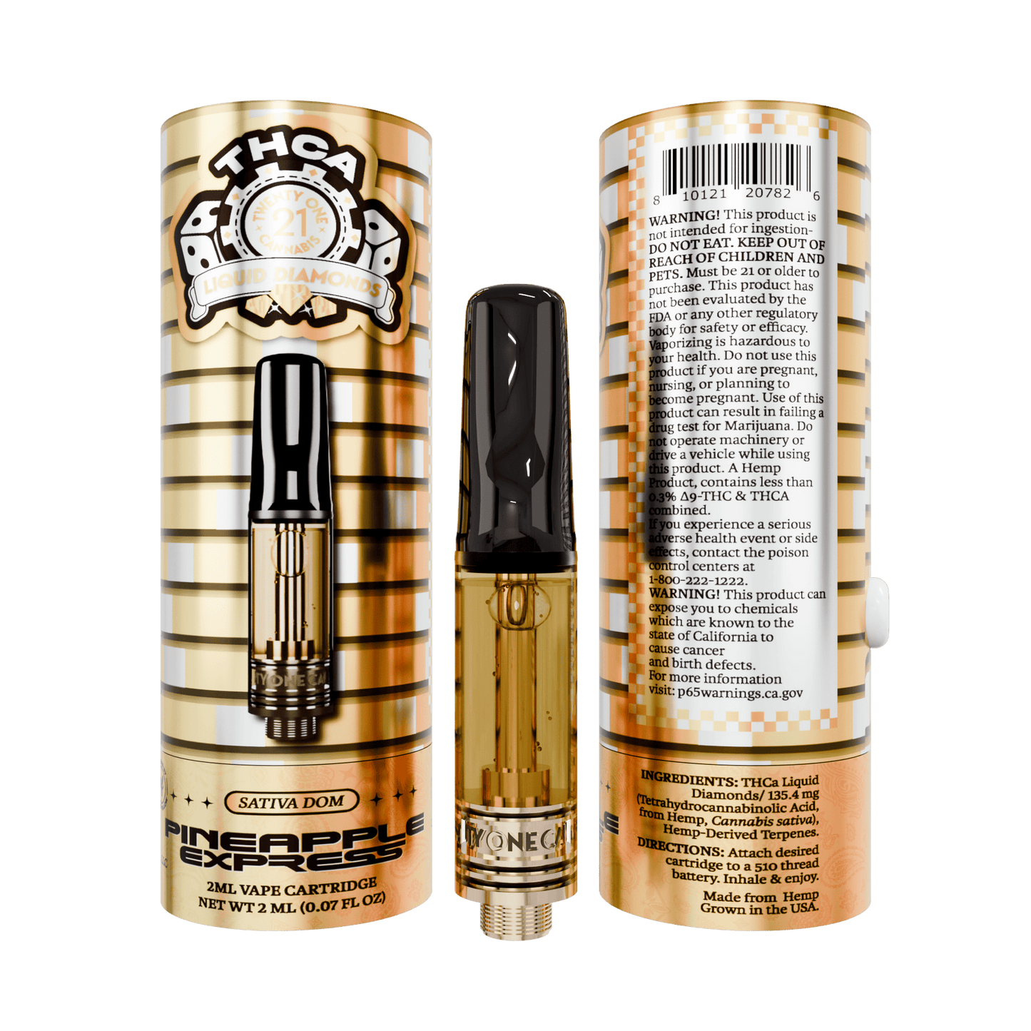 Twenty One THC-A Cartridge 2mL (6/pack) [DROPSHIP]