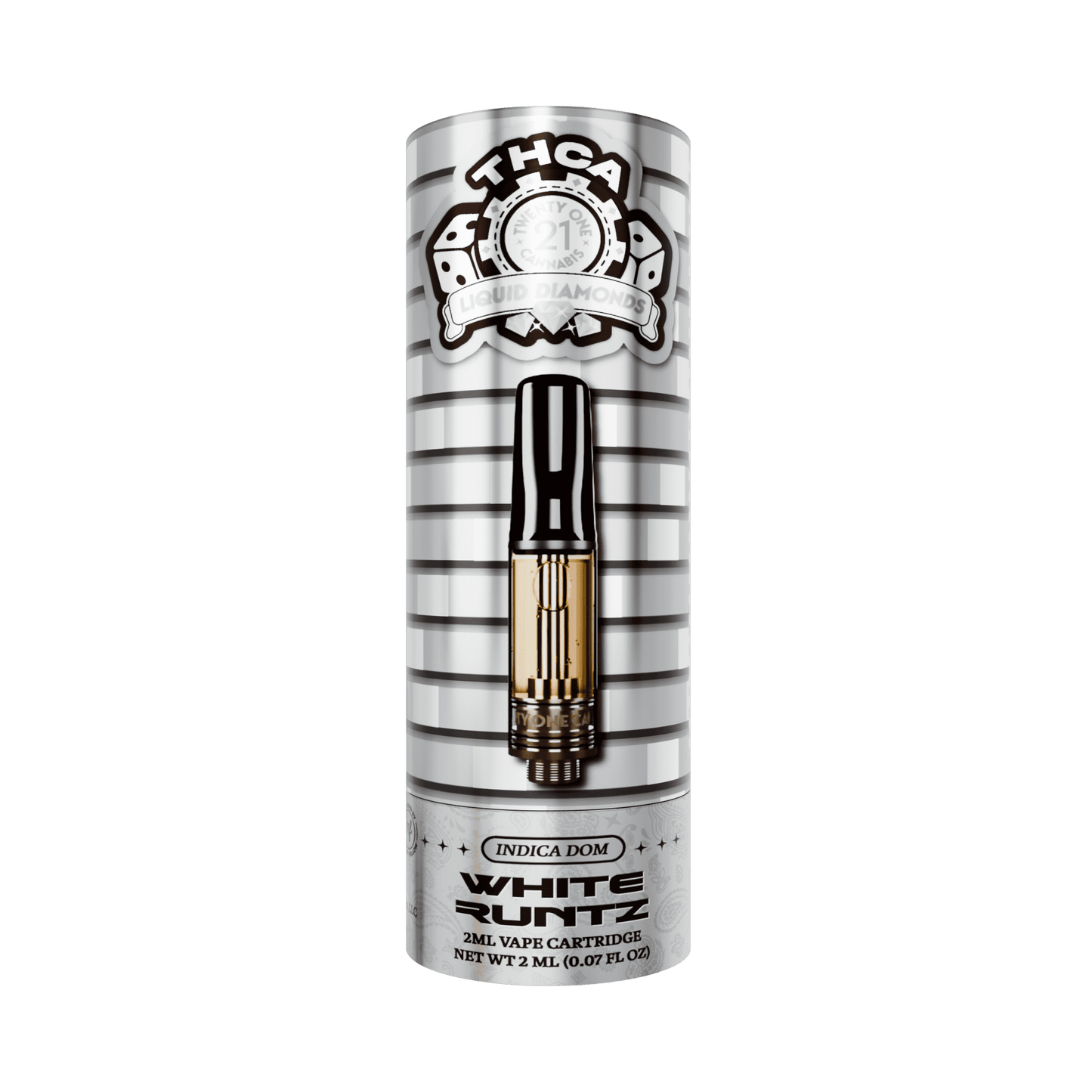 Twenty One THC-A Cartridge 2mL (6/pack) [DROPSHIP]