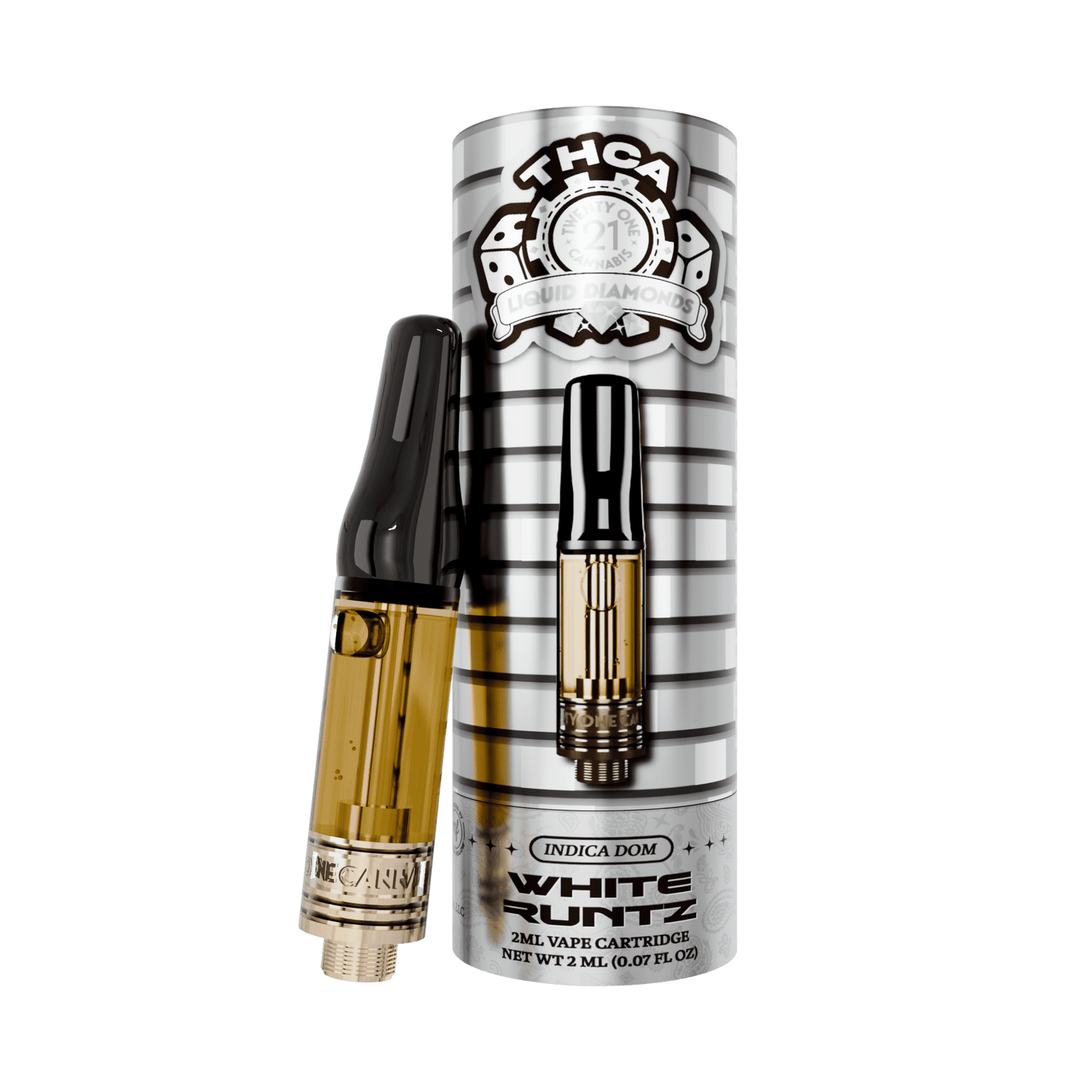 Twenty One THC-A Cartridge 2mL (6/pack) [DROPSHIP]