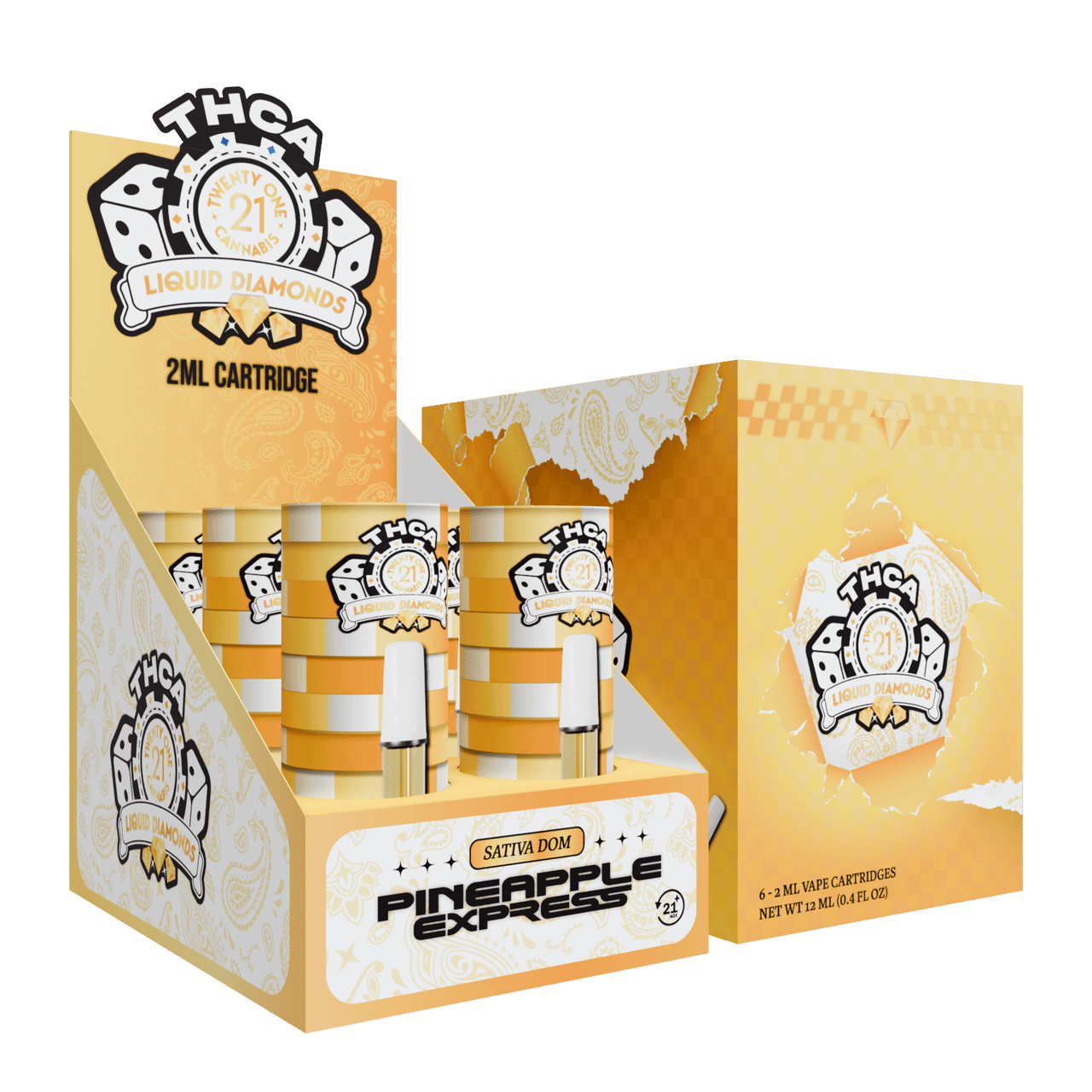 Twenty One THC-A Cartridge 2g (6/pack)