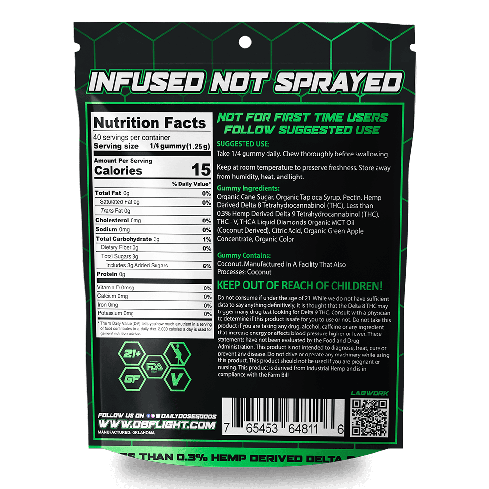 D8 Flight F*ckin Hitter Exotics Gummies Bag 3000mg 10ct (SINGLE) [DROPSHIP]