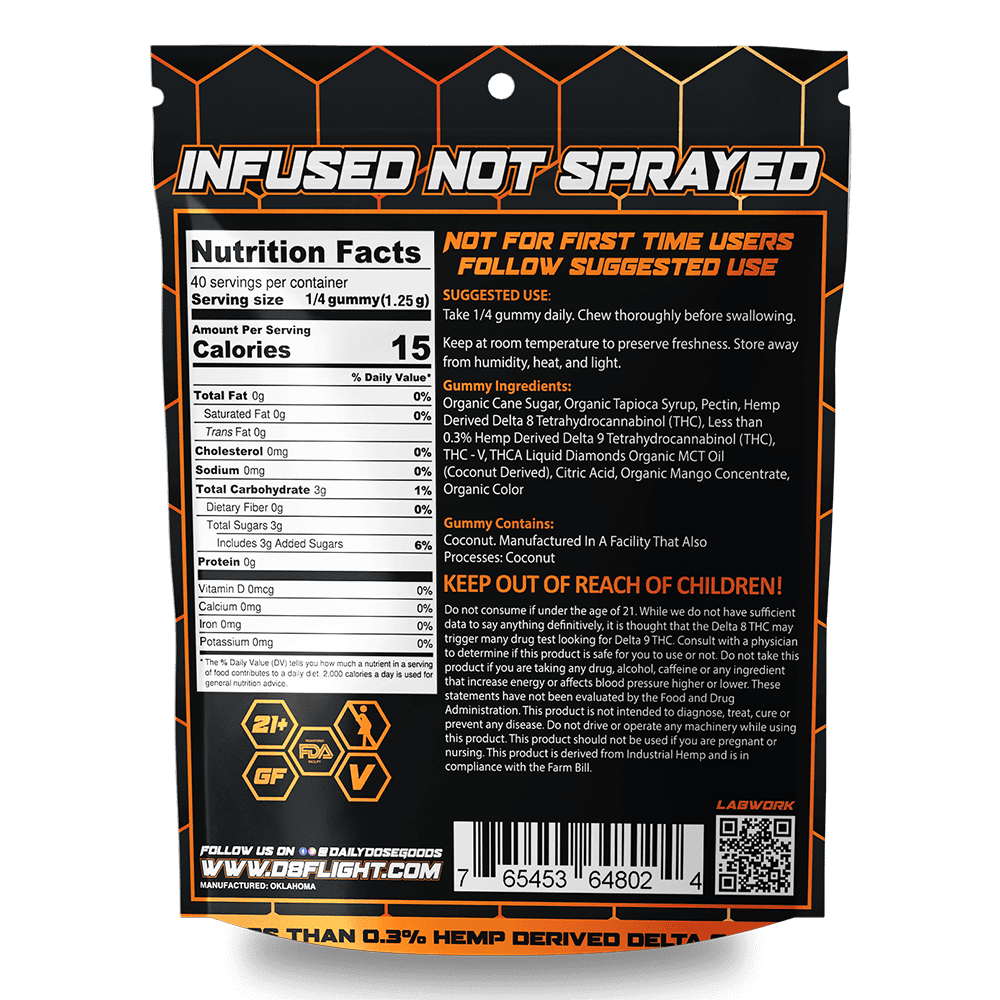D8 Flight F*ckin Hitter Gummies Bag 3000mg 10ct (SINGLE) [DROPSHIP]