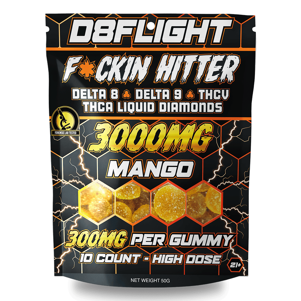 D8 Flight F*ckin Hitter Gummies Bag 3000mg 10ct (SINGLE) [DROPSHIP]