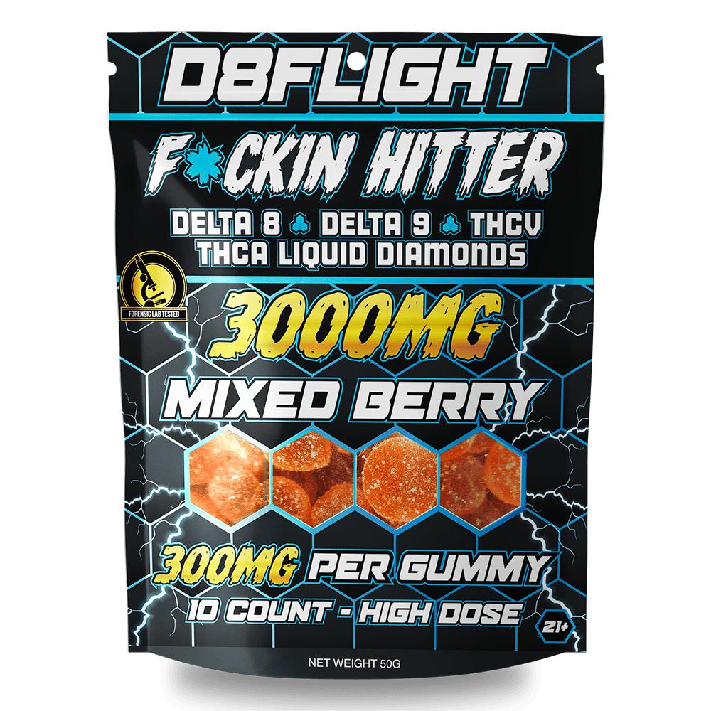 D8 Flight F*ckin Hitter Gummies Bag 3000mg 10ct (SINGLE) [DROPSHIP]