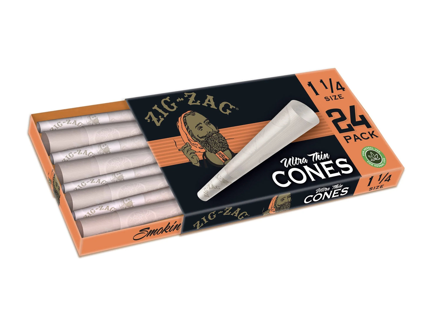 Zig Zag Ultra Thin Cones 1¼ Size 24ct (12/pack)