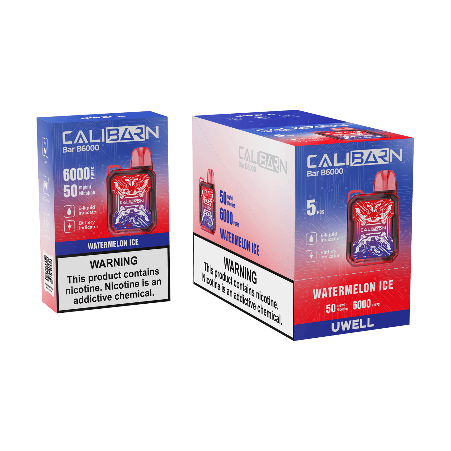 Caliburn Bar B6000 Disposable 12mL (5/Pack)