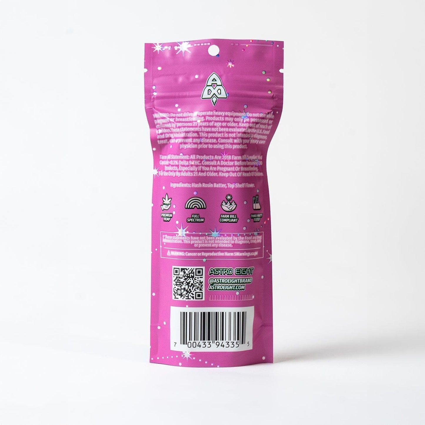 Astro Eight THC-A Hash Hole Pre Rolls 2g 2ct (10/pack)