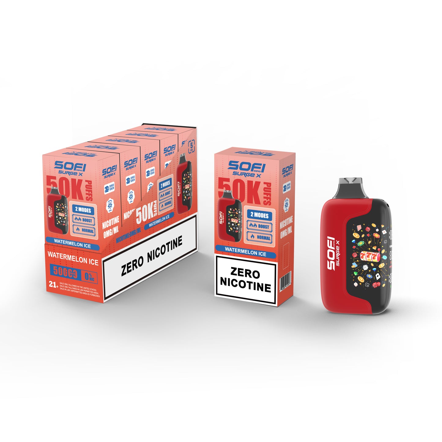 Sofi Surge X 50K Zero Nicotine Disposable 24mL (5/pack)
