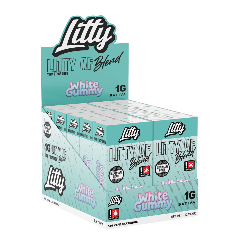 Litty AF Blend THC-A Cartridge 1g (10/Pack) [DROPSHIP]