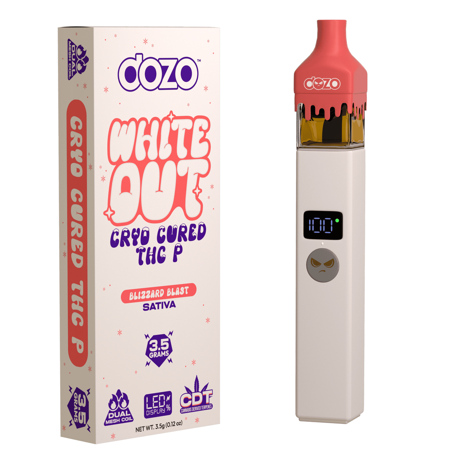 Dozo THC-P White Out Disposable 3.5g (SINGLE)