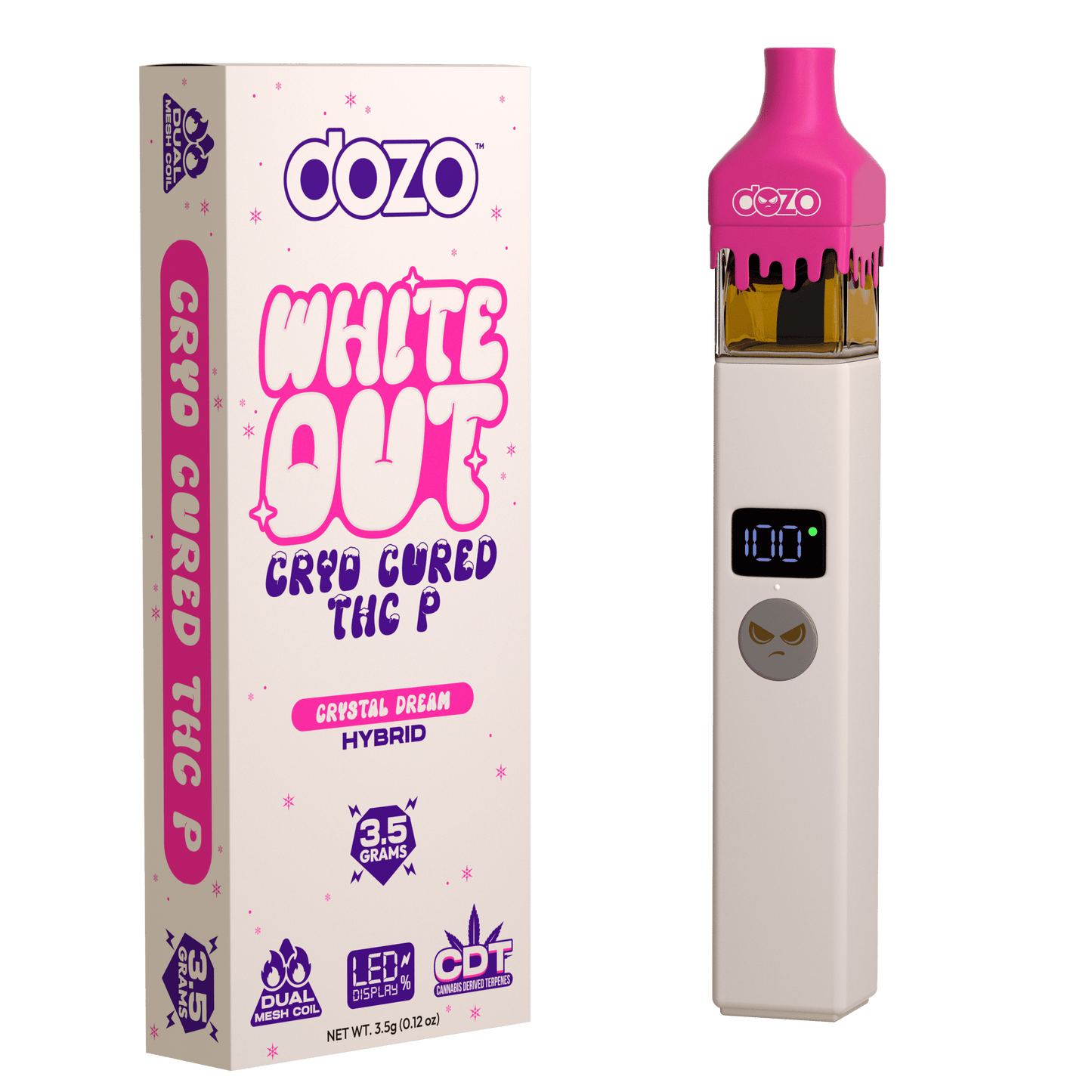 Dozo THC-P White Out Disposable 3.5g (SINGLE)