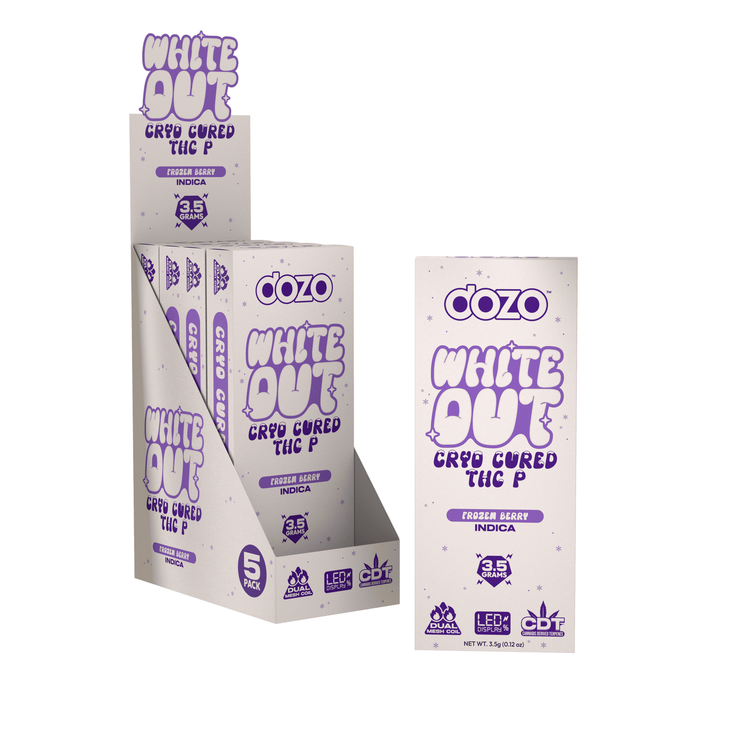 Dozo THC-P White Out Disposable 3.5g (SINGLE)