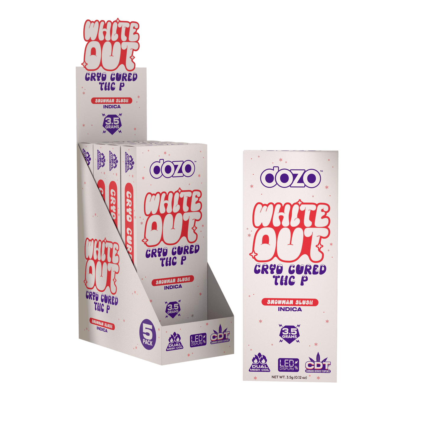 Dozo THC-P White Out Disposable 3.5g (SINGLE)