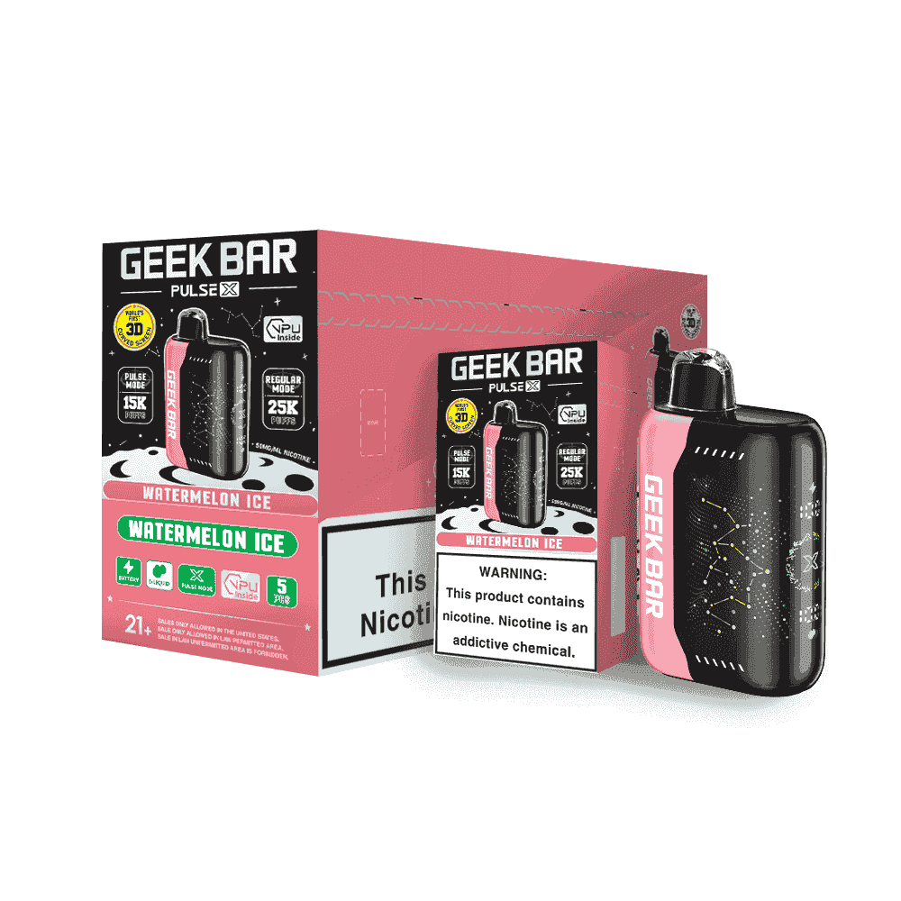 Geek Bar Pulse X 25K Disposable 18mL (5/pack) LA Vapor Inc Geek Bar Pulse X 25K Disposable 18mL (5/pack) LA Vapor Inc