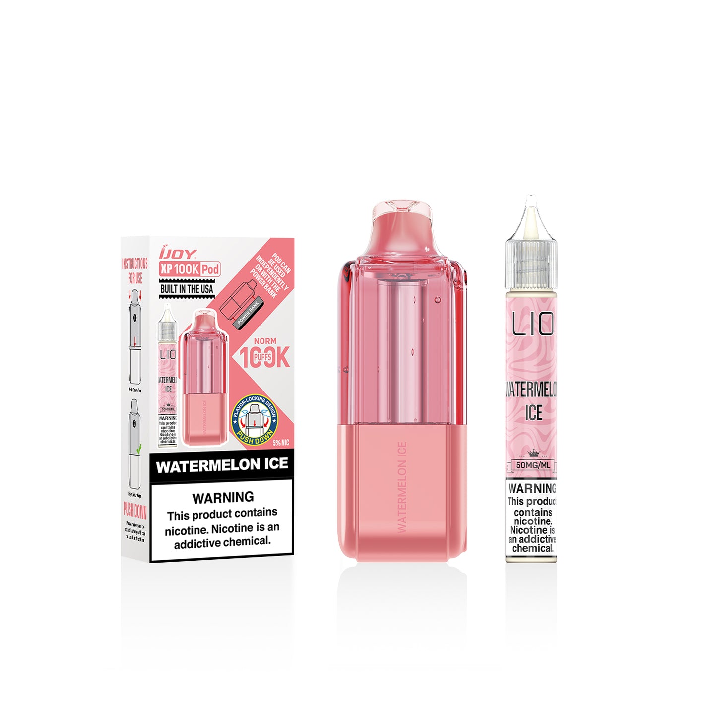iJoy XP100K Disposable Pod 18mL + 15mL Bottle (5/pack) [TX Compliant]