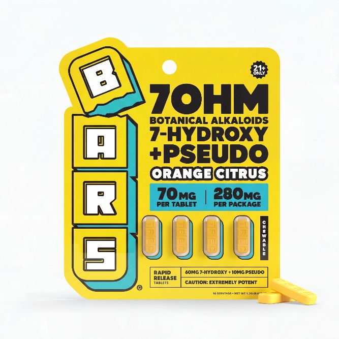 TRE House BARS 7Hydroxy + Pseudo Tablet 70mg 4ct (10/pack) [DROPSHIP]
