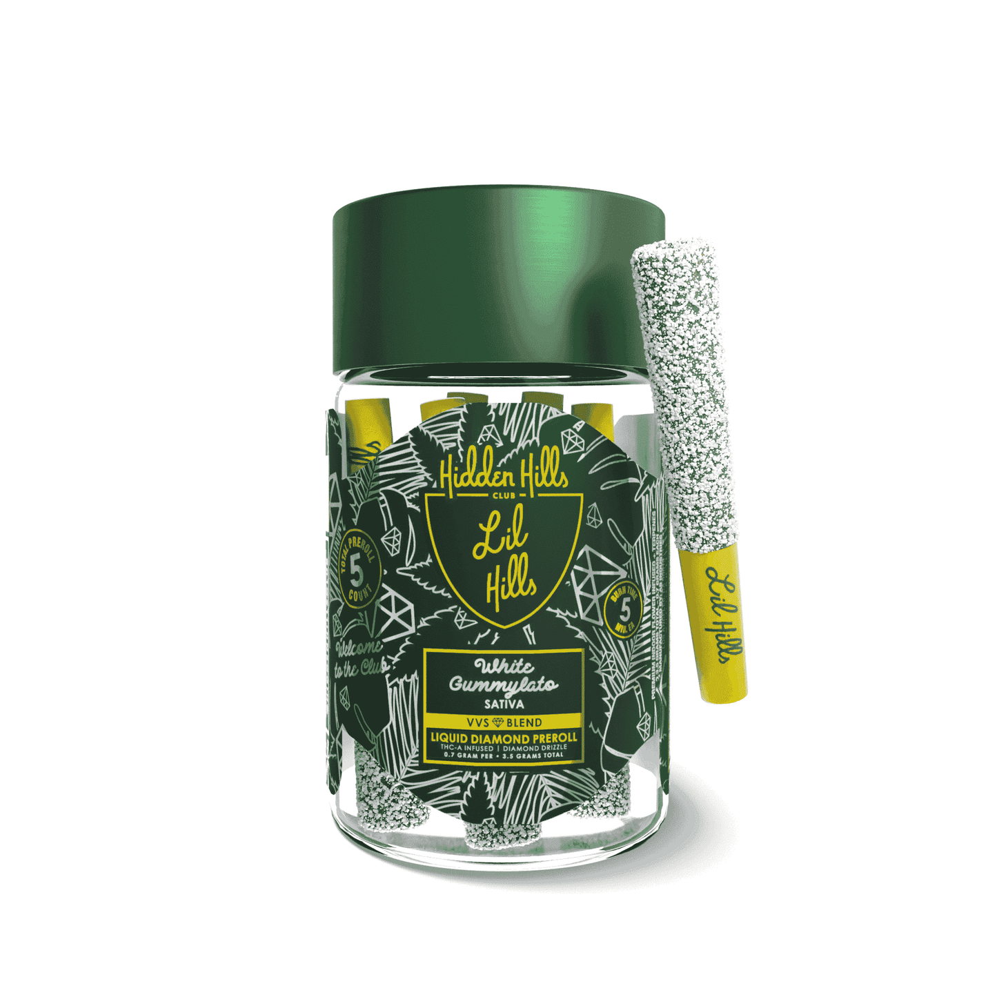 Hidden Hills Club Bussdowns VVS Blend Full Diamonds Pre Rolls 3.5g (10/Pack)