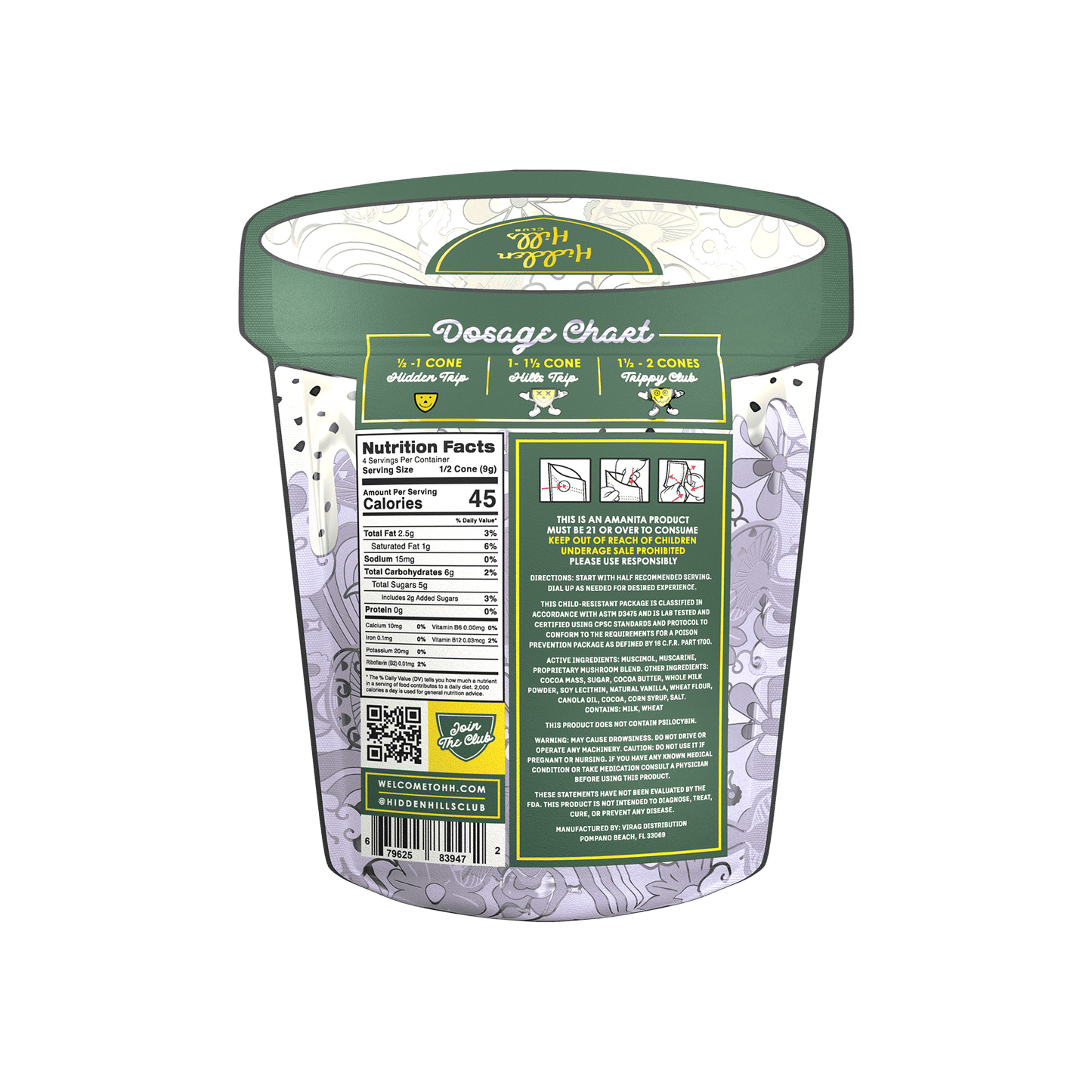 Hidden Hills Trippy Mushie Conez 2ct (5/pack)