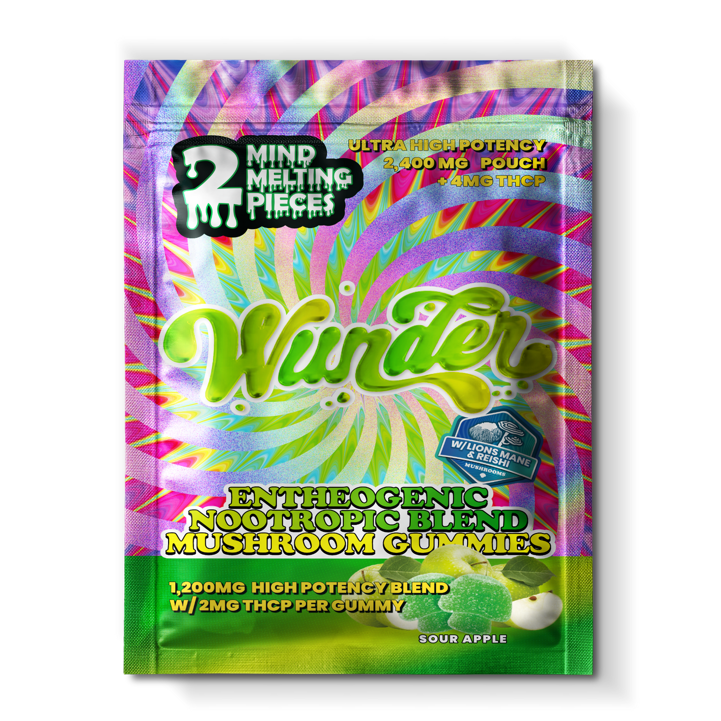 Wunder Ultra High Potency Entheogenic Mushroom Gummies 12000mg 2ct (30/Pack) [DROPSHIP]