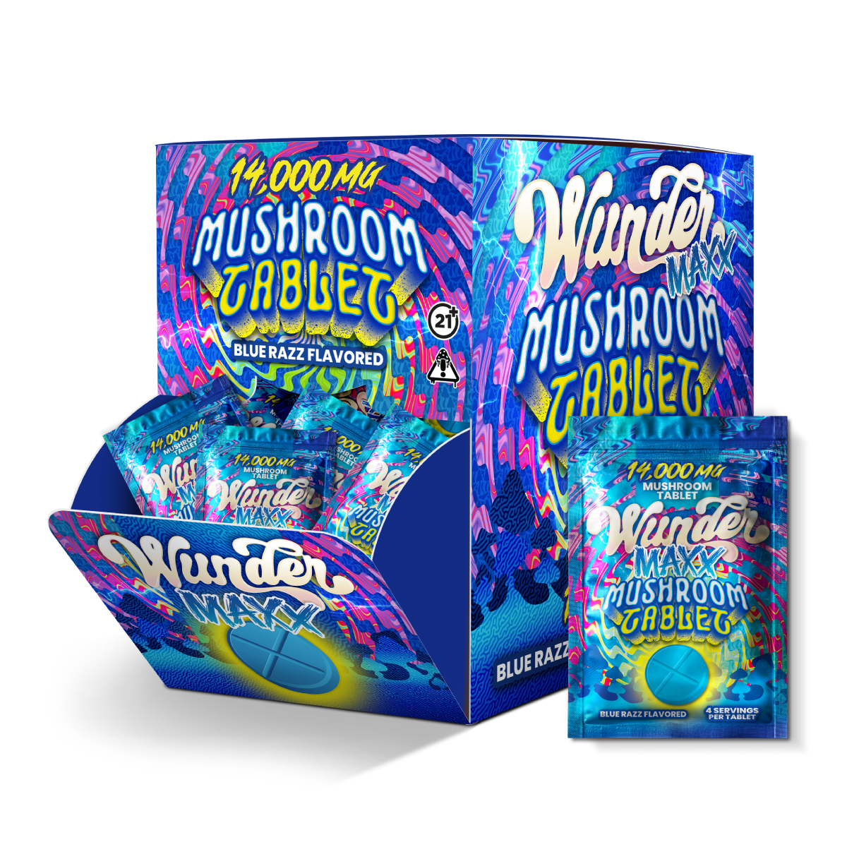 Wunder Maxx Mushroom Tablets 14000mg 1ct (30/Pack) [DROPSHIP]