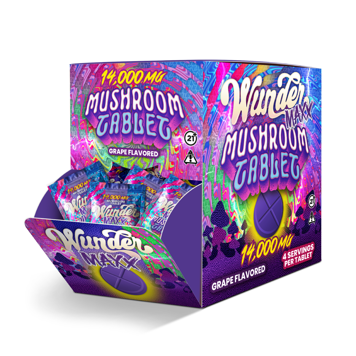 Wunder Maxx Mushroom Tablets 14000mg 1ct (30/Pack) [DROPSHIP]