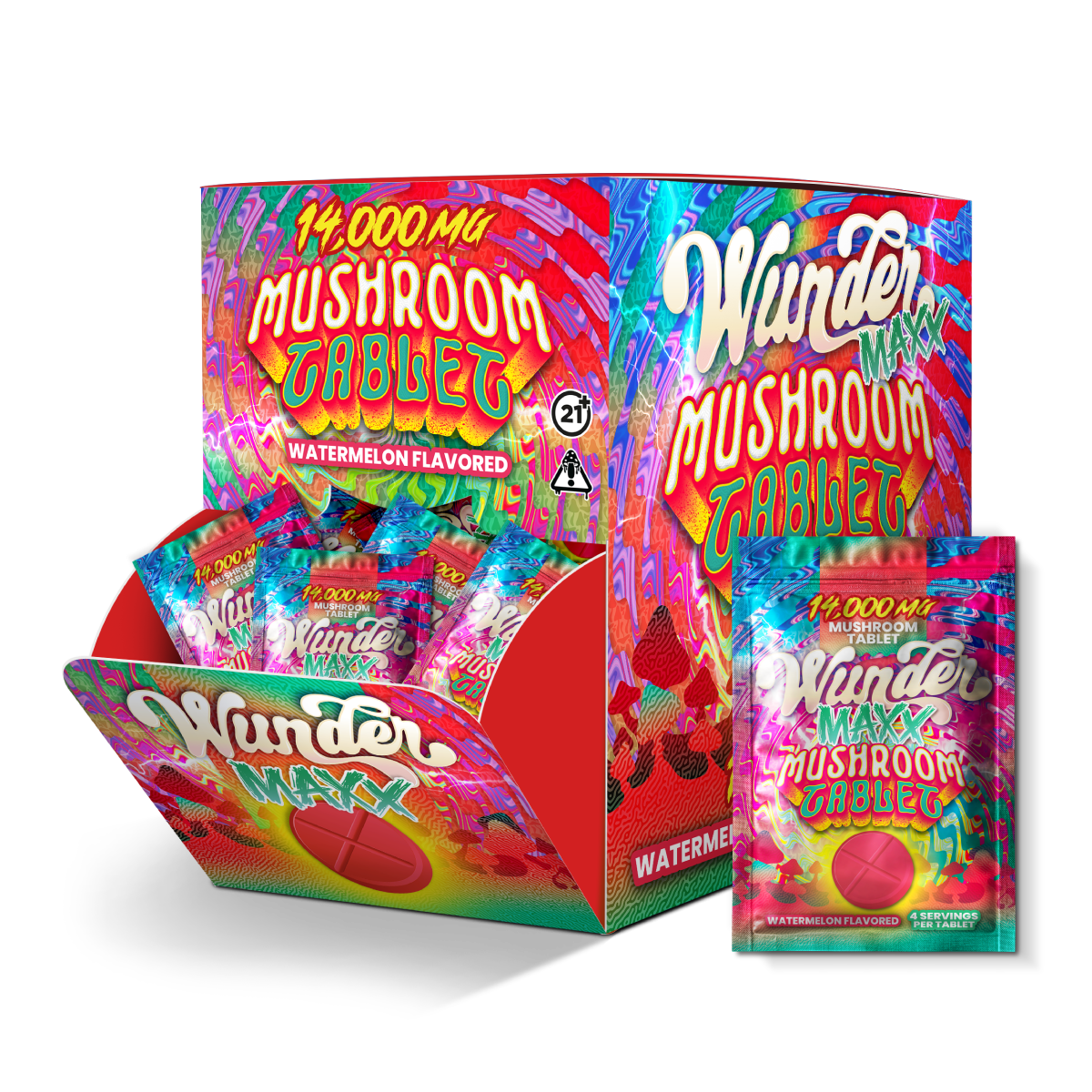 Wunder Maxx Mushroom Tablets 14000mg 1ct (30/Pack) [DROPSHIP]