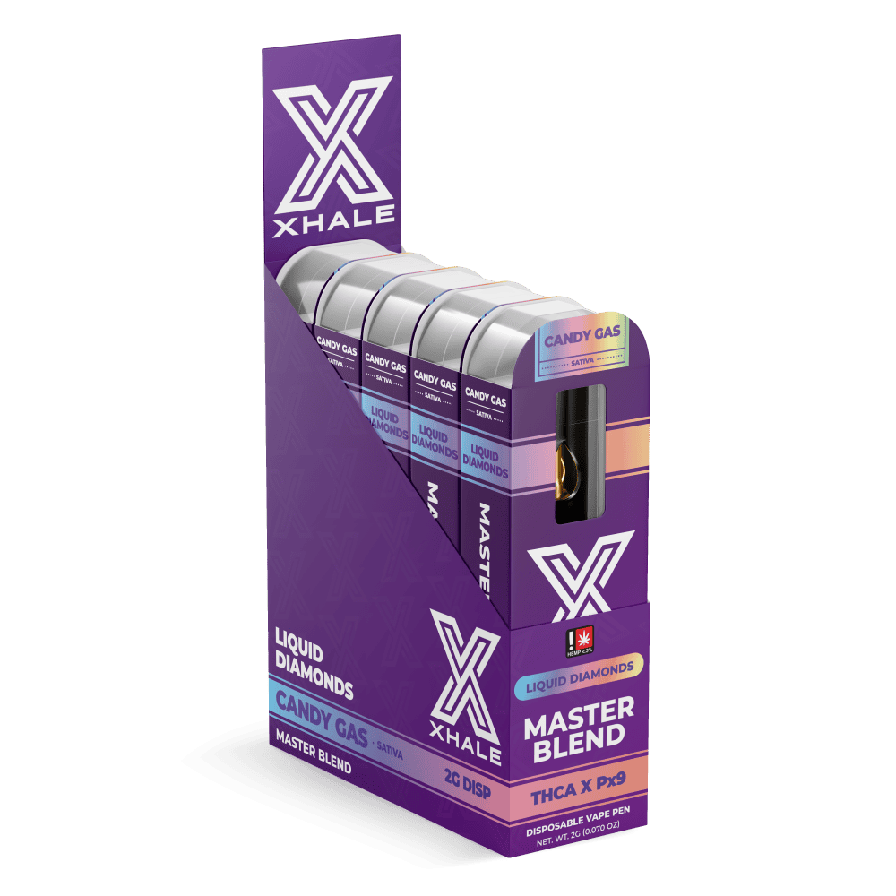 Xhale THC-A Liquid Diamonds Master Blend Disposable 2g (5/pack) [DROPSHIP]